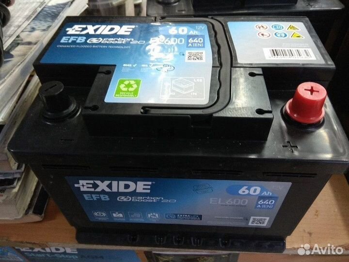 Купить аккумулятор автомобильный 60 ач Exide Б/у