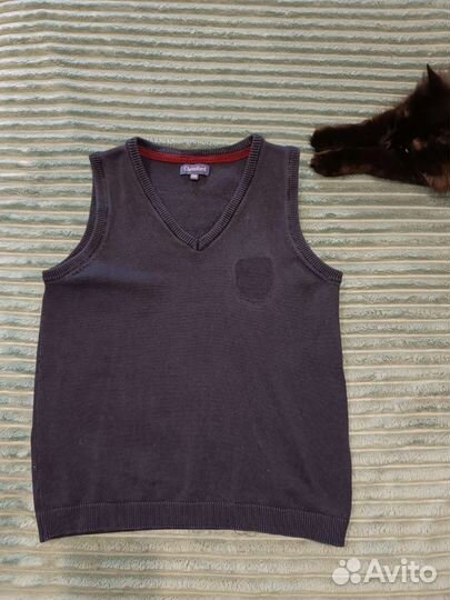 Жилет школьный синий 128, 134