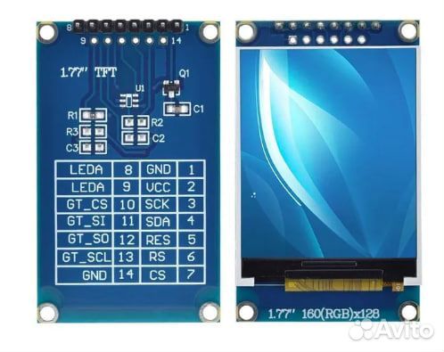 Жк-модули TFT-дисплей 0.96,1.3,1.77,2.0 дюймов