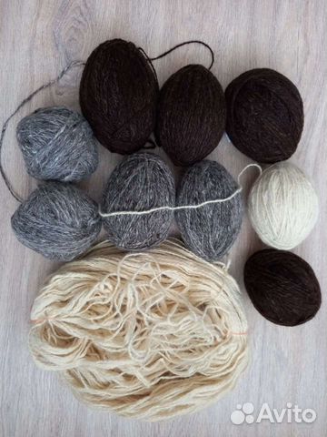 Пряжа чисто-шерстяная овечья ручная работа