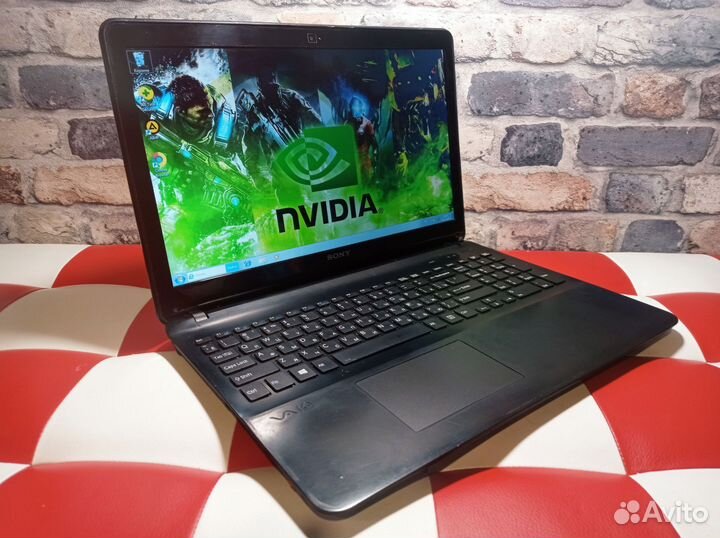 Полностью рабочий Sony 2ядра 4Гб 500Гб GeForce 740