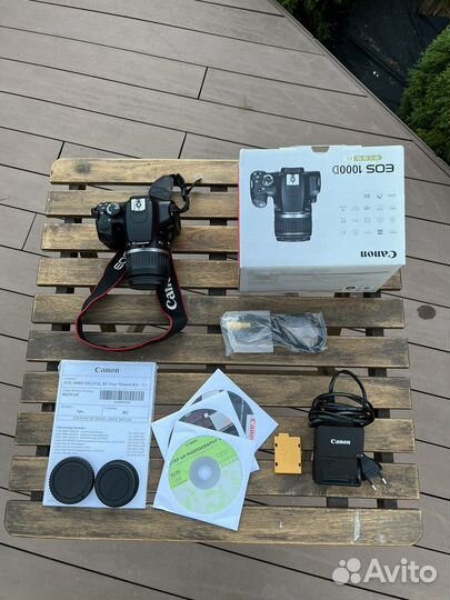 Зеркальный фотоаппарат canon eos 1000d
