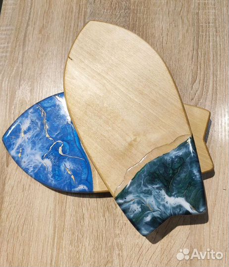 Доска разделочная с эпоксидной смолой