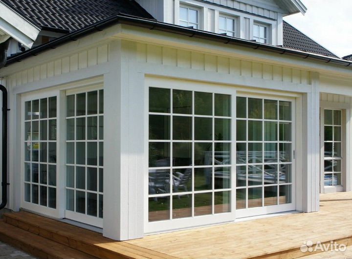 Остекление веранд террас. Рассрочка без банка