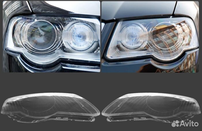 Стекла фар правое левое Passat B6 Пассат Б6
