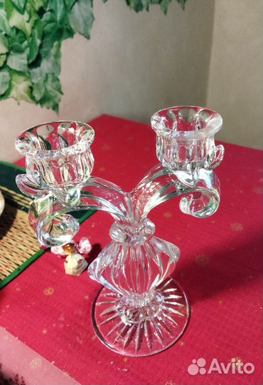 Подсвечник хрустальный СССР
