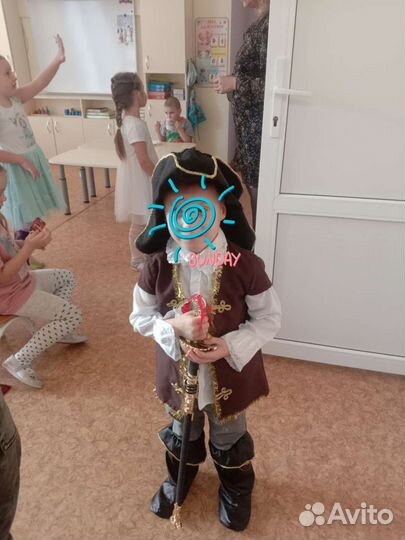 Костюм пирата, можно мушкетёра 98-107