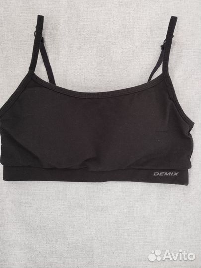 Спортивный топ demix чёрный размер s