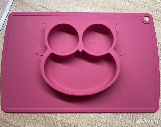 Детская силиконовая тарелка
