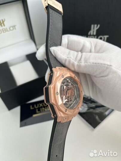 Hublot чаcы мужские серые