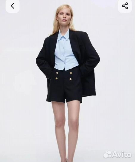 Шорты классика, бермуды женские с пуговицами 44 ра