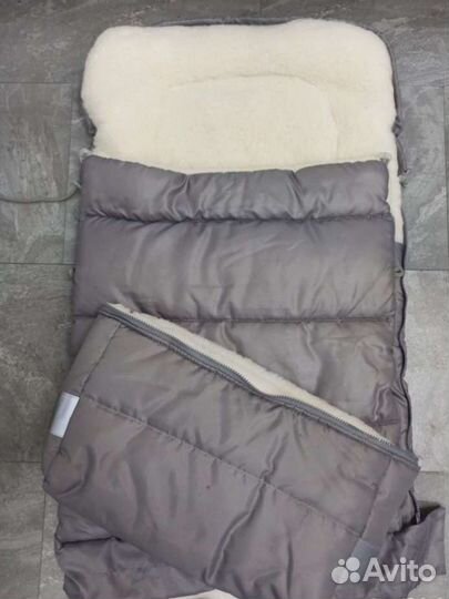 Конверт зимний на овчине от 0 до 3 лет