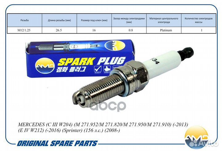 Свеча зажигания mercedes (C III W204) (M 271.95