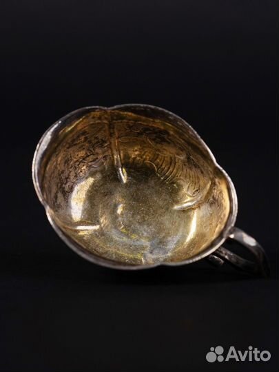 Русская серебряная чарка-стопка для водки 18 век