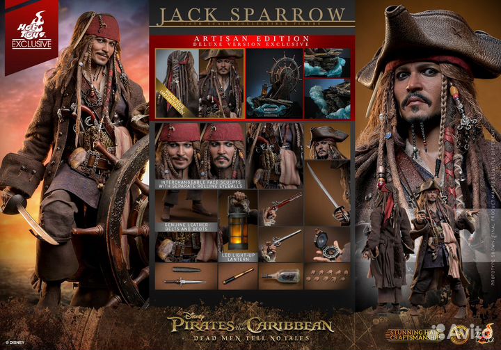 Hot Toys DX39 Jack Sparrow Artisan Edition Deluxe