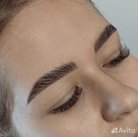 Брови перманент ламинирование окрашивание