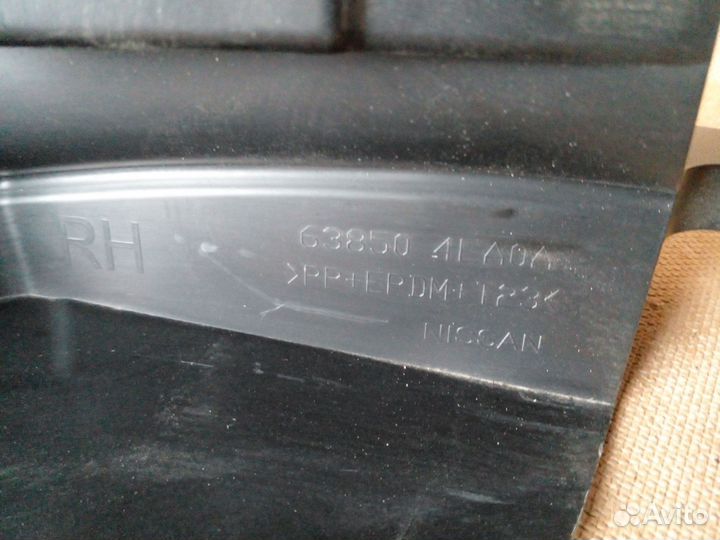 Брызговик передний правый Nissan Qashqai J11 новый