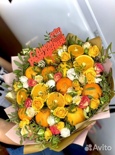 Букет из апельсин для мамы или подруги