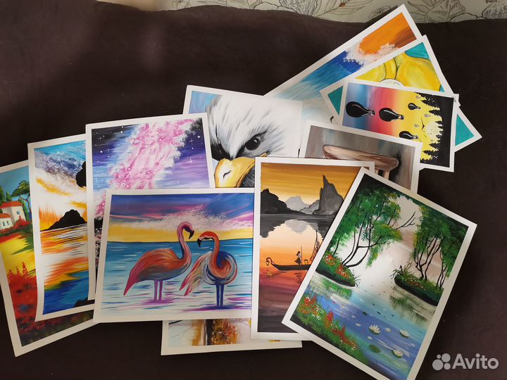 Рисунки, картины, работы гуашью