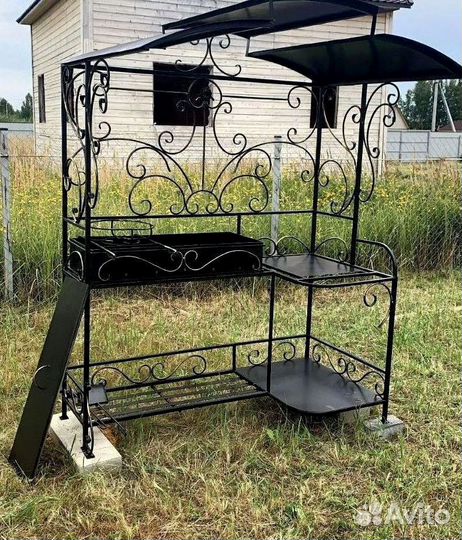 Мангал с печью