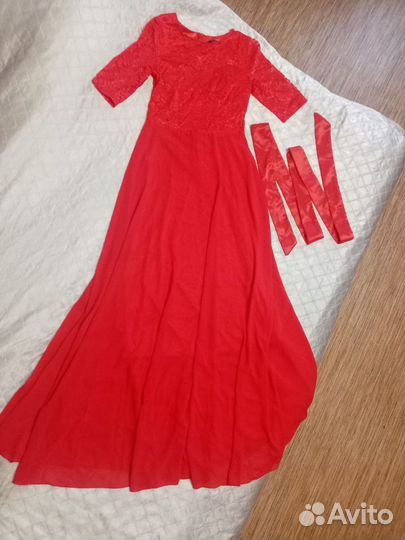 Платье женское вечернее 44.46 красное