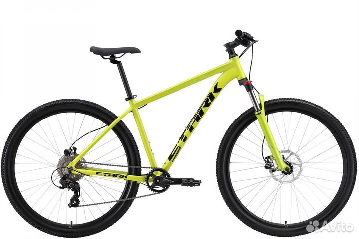 Велосипед Stark'24 Hunter 29.2 HD зелено-желтый/че