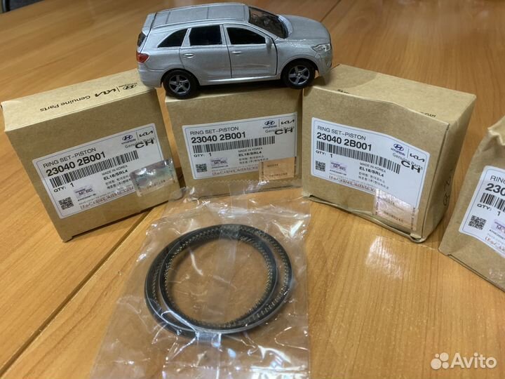 Кольца поршневые std рио солярис 230402b001