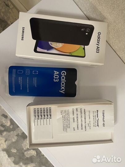 Телефон samsung a03 4/64gb