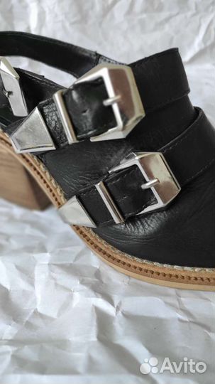 Кожаные сабо ASOS