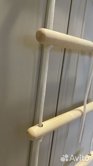 Веревочная лесенка, гимнастические кольца