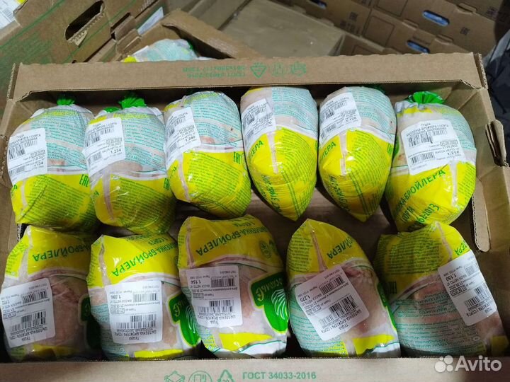 Тушки цб, куры, корнишоны, мясо замороженные