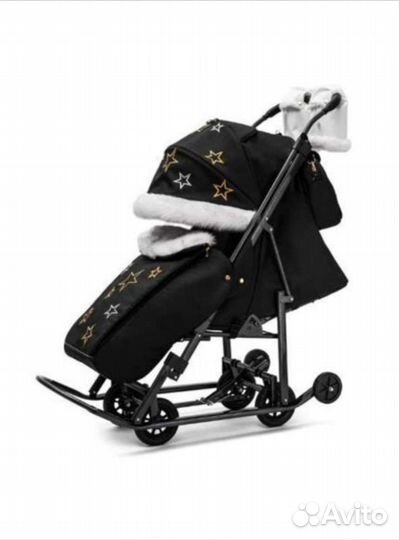 Детские санки с колесами Pikate 