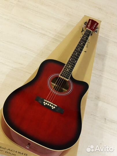 Гитара с железными струнами для взрослого