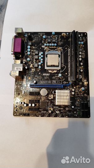Комплект Материнка, проц, оператива, видеокарта