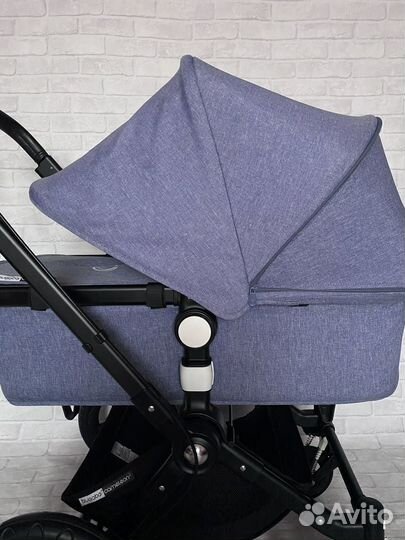 Коляска Bugaboo cameleon 3+ 3в1 синий меланж