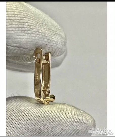 Серьги детские с фианитами