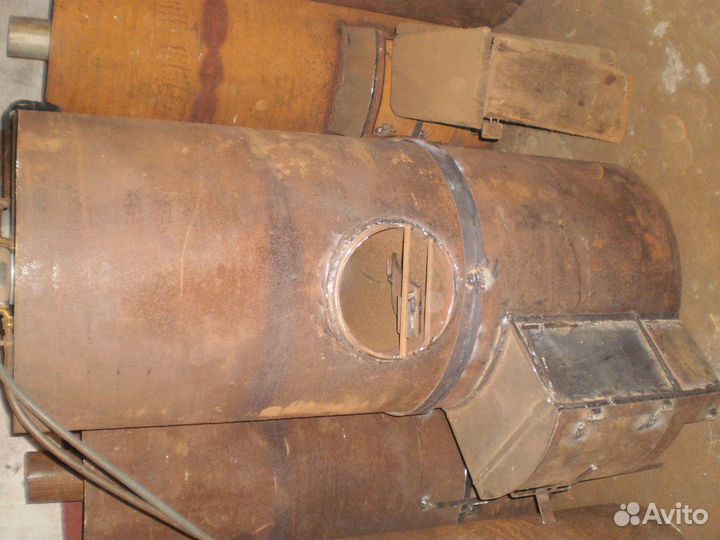 Банный круглый котел из 530 трубы