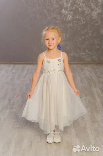 Нарядное платье с болеро для девочки на 5-6 лет