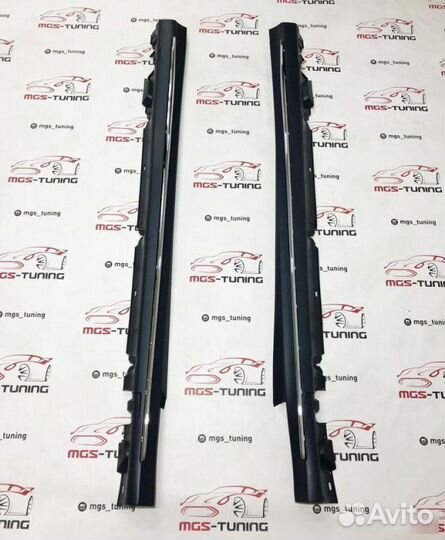 Пороги Mercedes C-class w205 AMG стиль