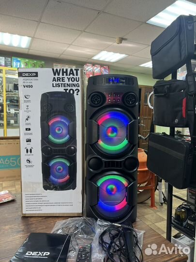 Портативная аудиосистема dexp V450, черный