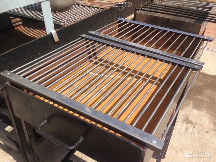 Решетка нерж для жарки мяса на гриле мангале