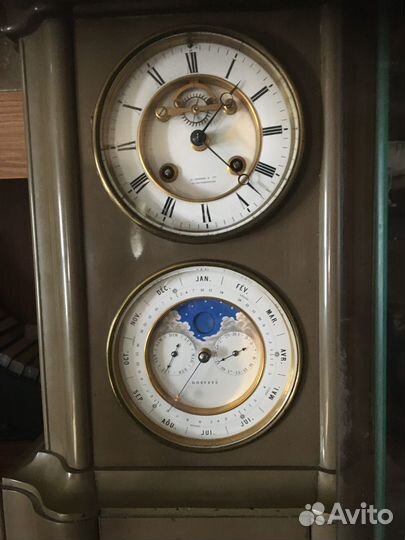 Часы антикварные brocot & delettrez paris