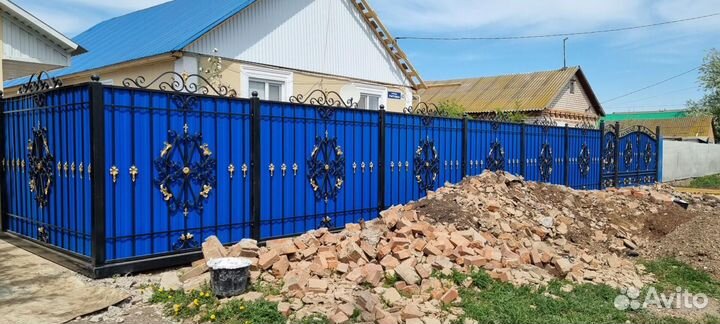 Кованные ворота и калитка