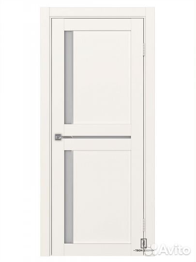 Дверь межкомнатная апс 523.221 (молдинги), белый л