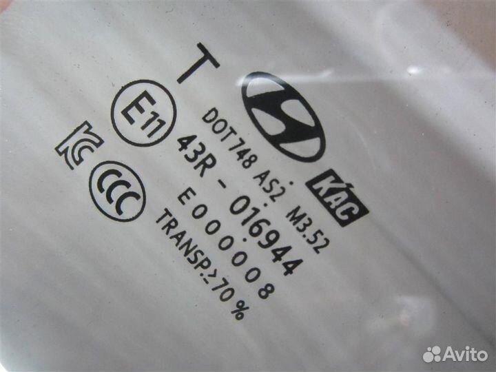 Стекло двери задней правой Hyundai Santa Fe IV 4