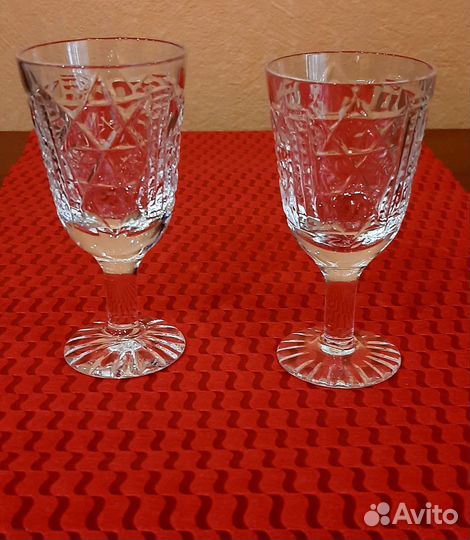 Хрустальные рюмки и стаканы СССР