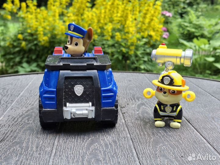 Щенячий патруль Гонщик на машине Крепыш игрушки