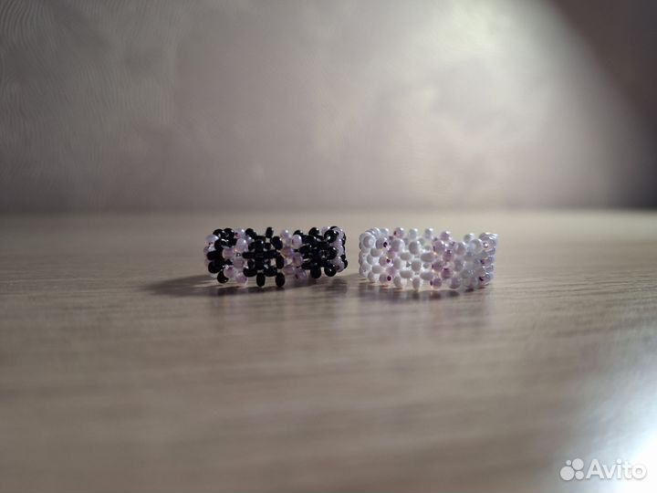 Парные колечки из бисера
