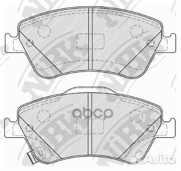 Колодки тормозные передние nibk PN1834 toyota A
