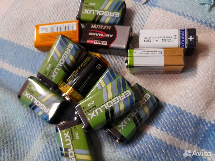 Батарейки 9v. Разные